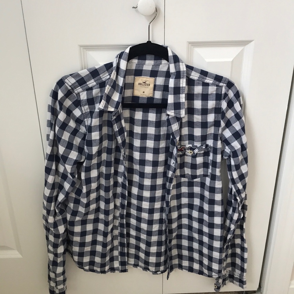 Hollister Long Sleeve Checkered Shirt